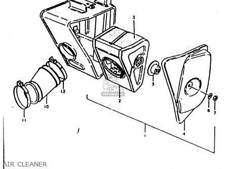 AIR CLEANER - TS100ERX 1981 (ERX) (E01 E02 E08 E09 E10 E24 E30)