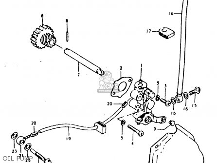 OIL PUMP - TS100ERX 1981 (ERX) (E01 E02 E08 E09 E10 E24 E30)