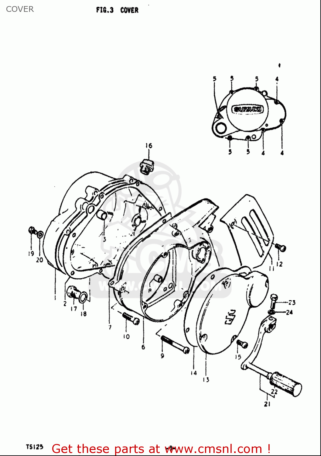 COVER TS125 1971 1972 (R) (J) USA (E03)