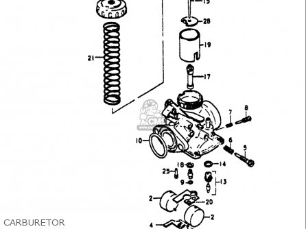 CARBURETOR - TS125 1971 1972 (R) (J) USA (E03)