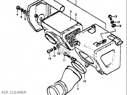 AIR CLEANER - TS125 1971 1972 (R) (J) USA (E03)