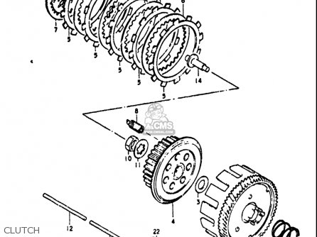 CLUTCH - TS125 1971 1972 (R) (J) USA (E03)