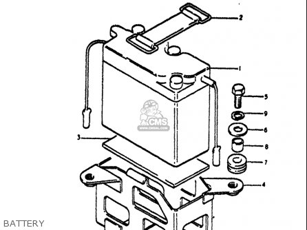 BATTERY - TS125 1971 1972 (R) (J) USA (E03)