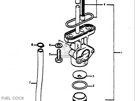 FUEL COCK - TS125 1971 1972 (R) (J) USA (E03)