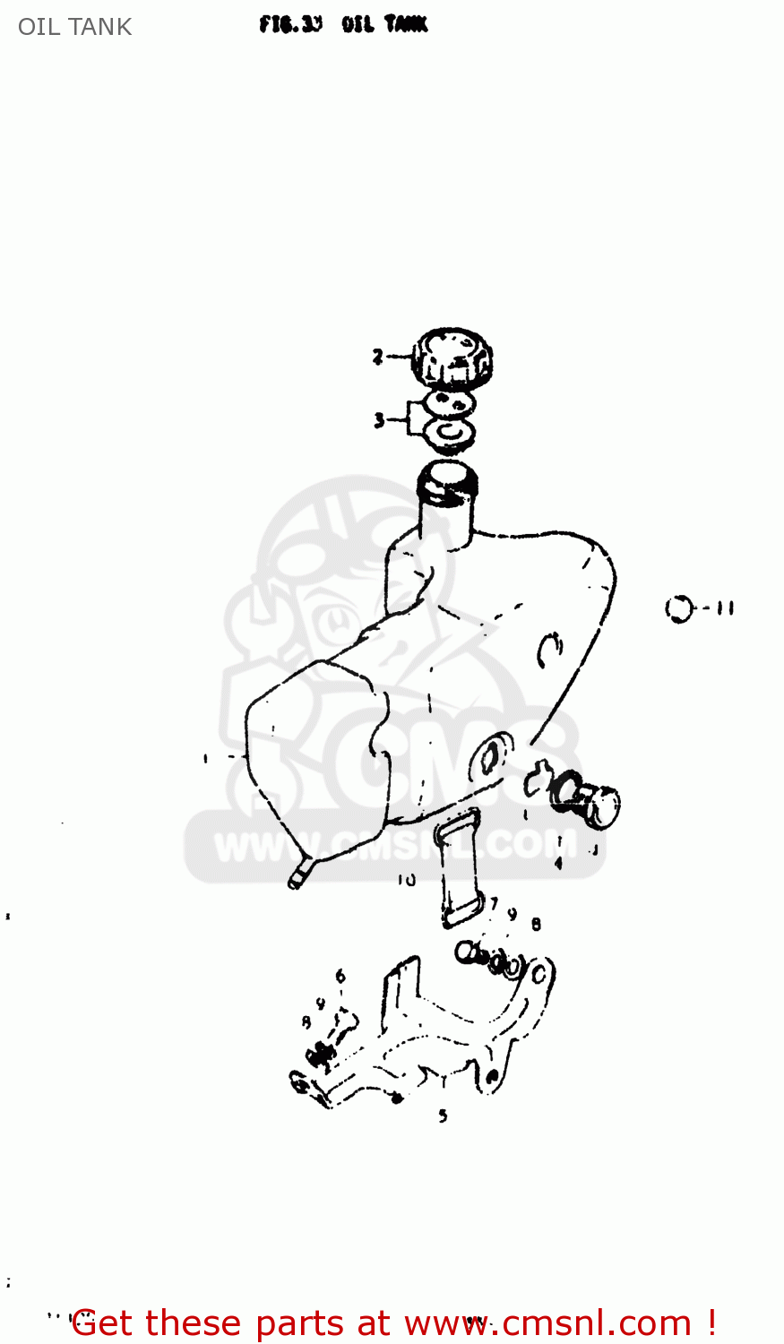 OIL TANK TS125 1973 (K) USA (E03)