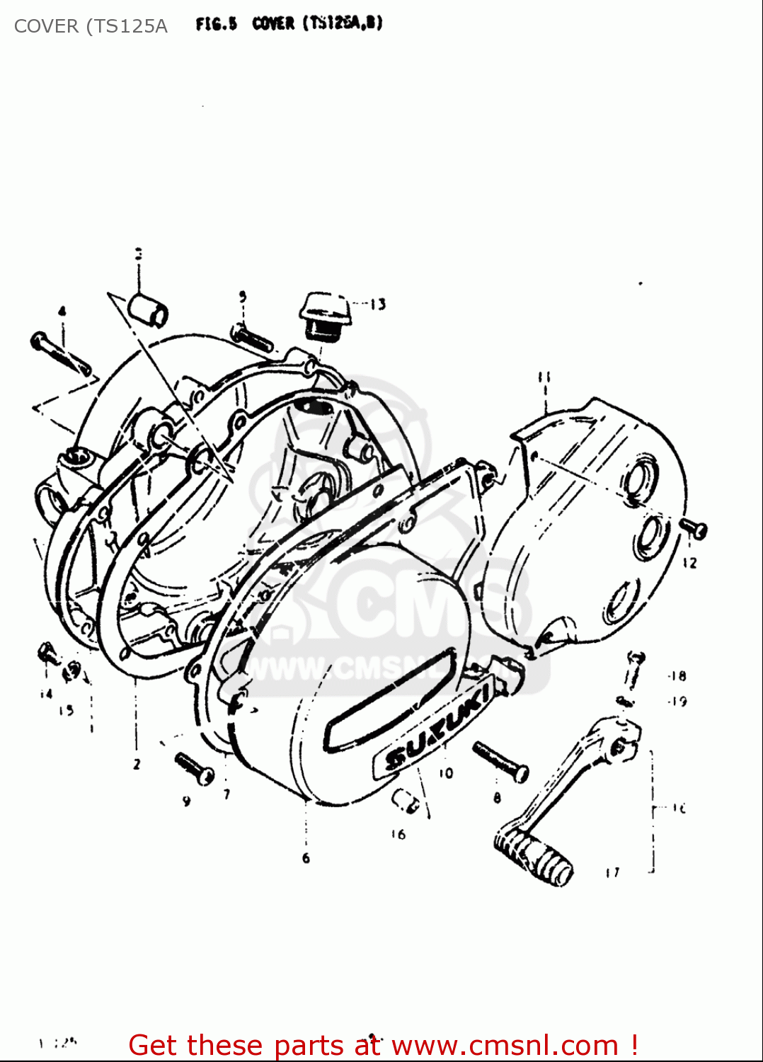 COVER (TS125A TS125 1973 (K) USA (E03)