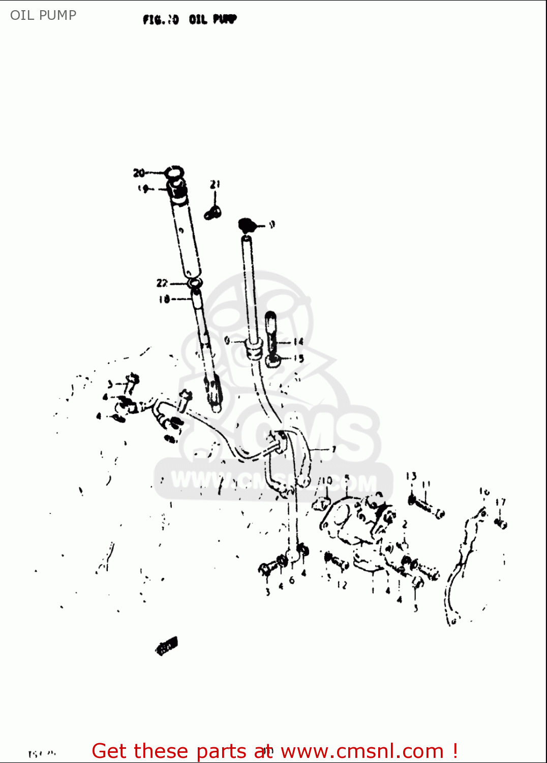 OIL PUMP TS125 1973 (K) USA (E03)
