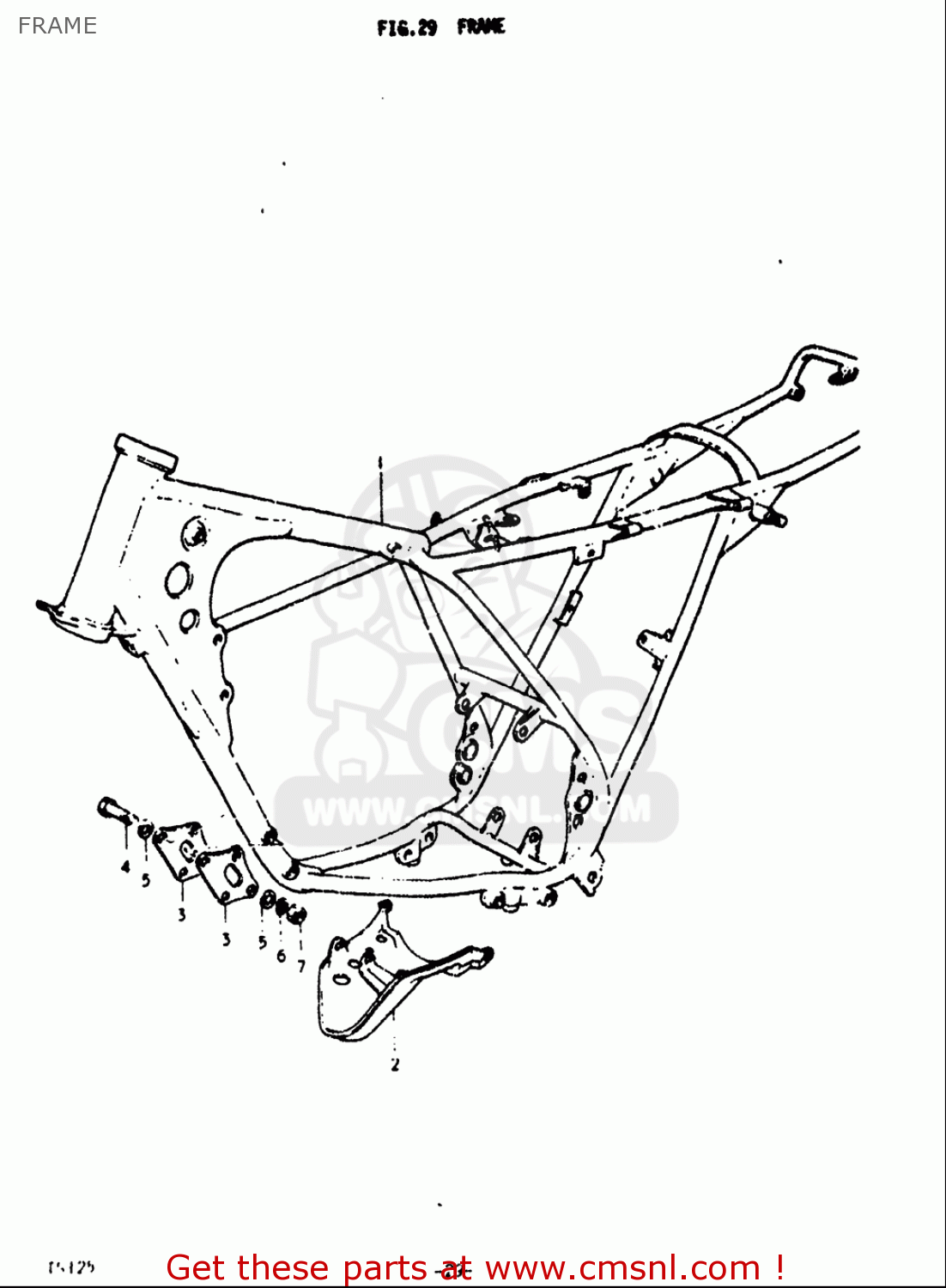 FRAME TS125 1973 (K) USA (E03)