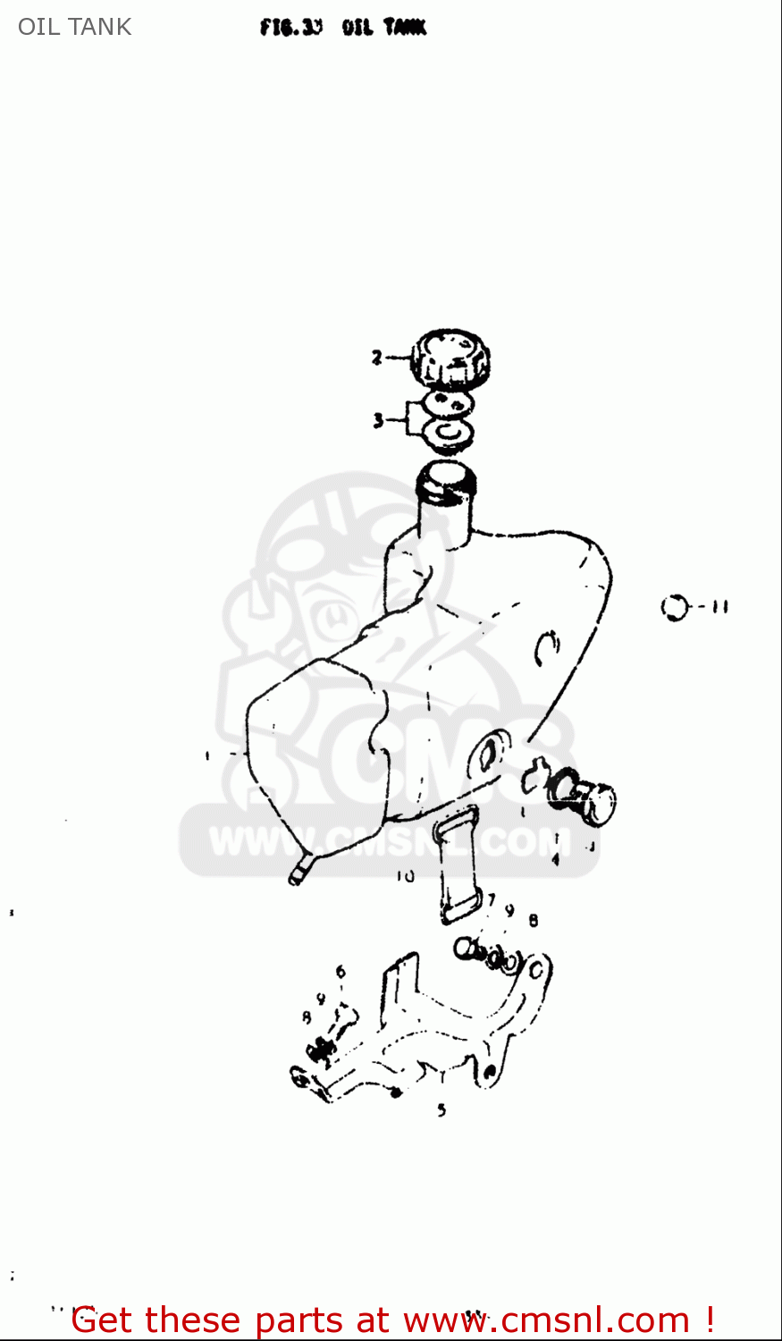OIL TANK TS125 1973 (K) USA (E03)