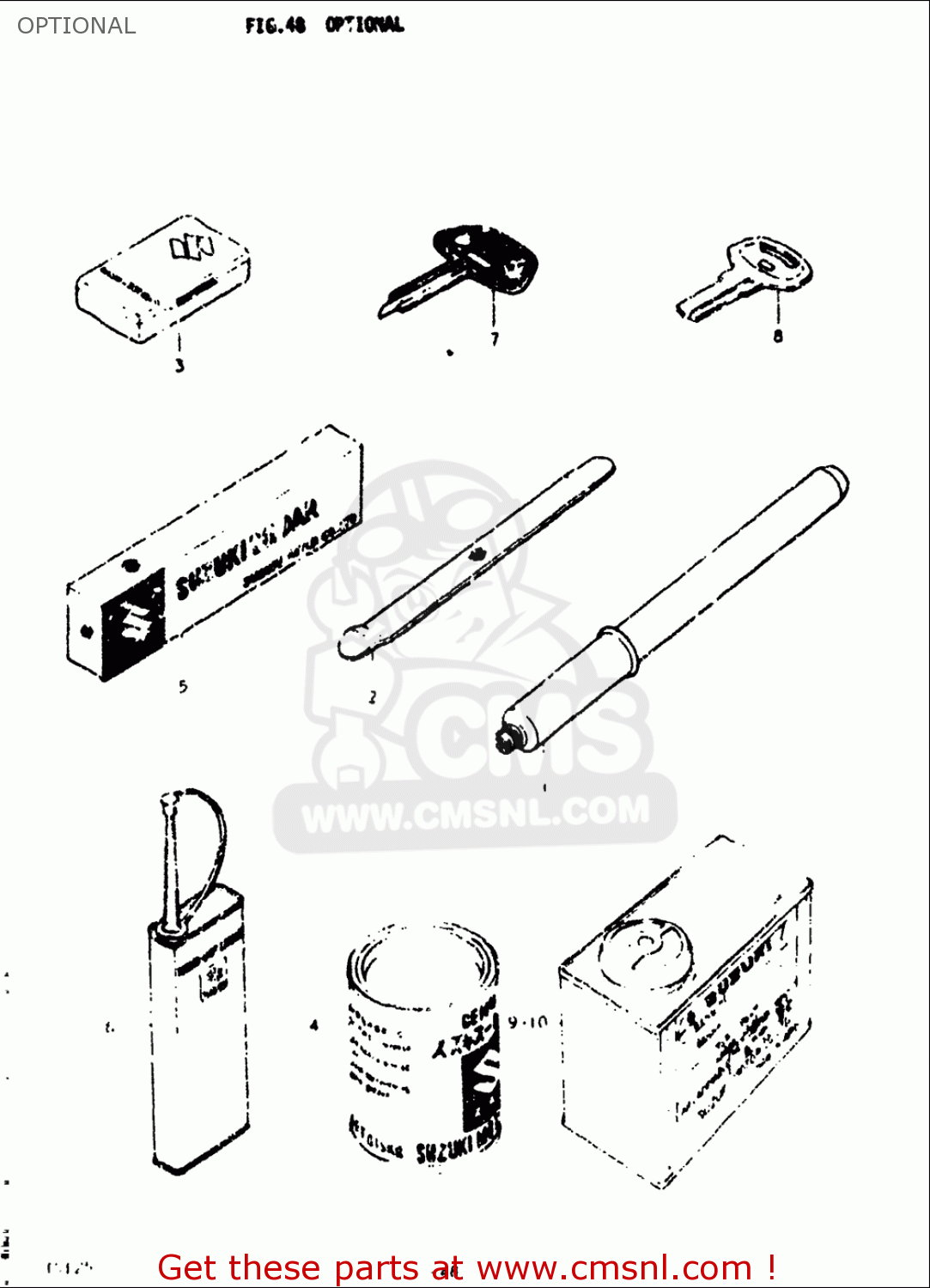 OPTIONAL TS125 1973 (K) USA (E03)