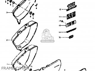 FRAME COVER - TS125 1973 (K) USA (E03)