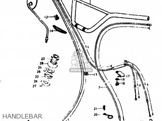 HANDLEBAR - TS125 1973 (K) USA (E03)