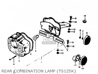 REAR COMBINATION LAMP (TS125K) - TS125 1973 (K) USA (E03)