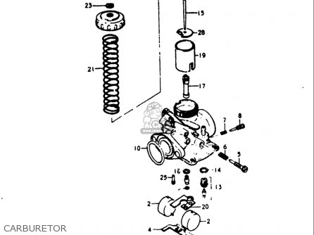 CARBURETOR - TS125 1973 (K) USA (E03)