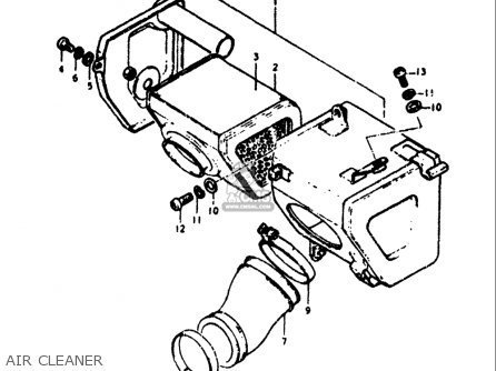 AIR CLEANER - TS125 1973 (K) USA (E03)