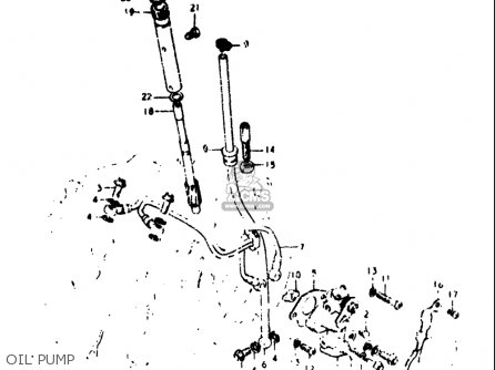 OIL PUMP - TS125 1973 (K) USA (E03)