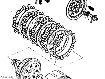 CLUTCH (TS125A - TS125 1973 (K) USA (E03)