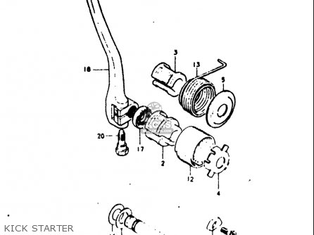 KICK STARTER - TS125 1973 (K) USA (E03)