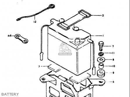 BATTERY - TS125 1973 (K) USA (E03)