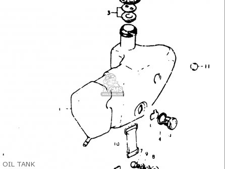 OIL TANK - TS125 1973 (K) USA (E03)