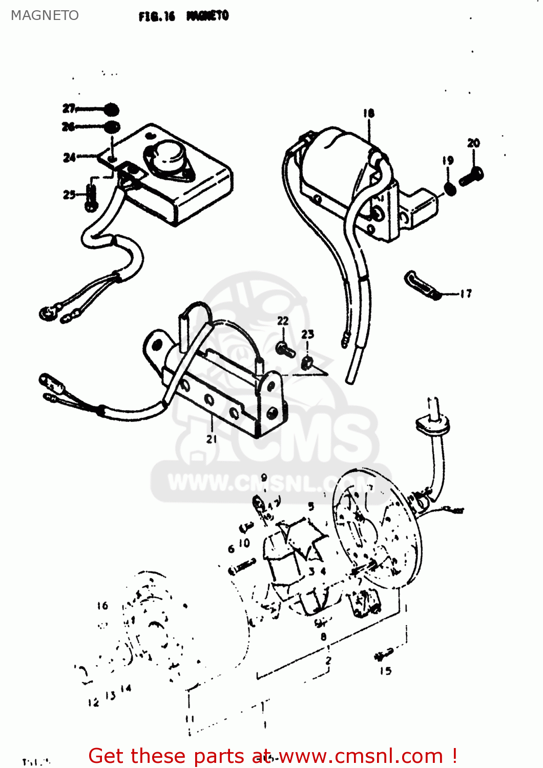 MAGNETO TS125 1974 (L) USA (E03)