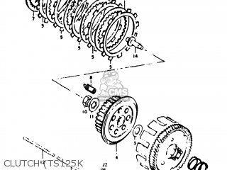 CLUTCH (TS125K - TS125 1974 (L) USA (E03)