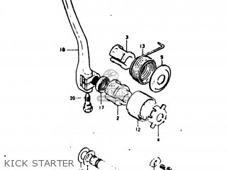KICK STARTER - TS125 1974 (L) USA (E03)