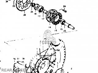 REAR WHEEL - TS125 1974 (L) USA (E03)