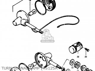 TURN SIGNAL LAMP (TS125A - TS125 1974 (L) USA (E03)