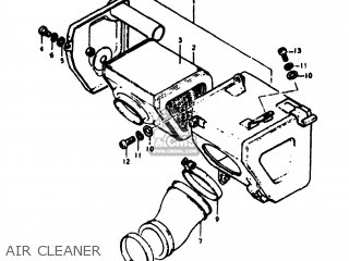 AIR CLEANER - TS125 1975 (M) USA (E03)