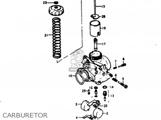 CARBURETOR - TS125 1975 (M) USA (E03)