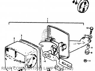 REAR COMBINATION LAMP (TS125B) - TS125 1975 (M) USA (E03)