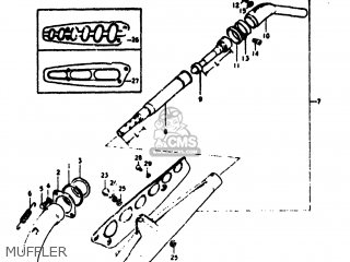 MUFFLER - TS125 1976 (A) USA (E03)