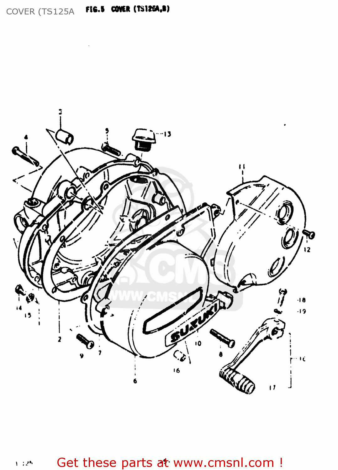 COVER (TS125A TS125 1977 (B) USA (E03)