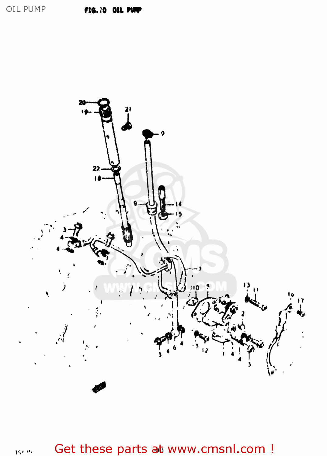 OIL PUMP TS125 1977 (B) USA (E03)