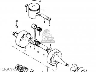 CRANKSHAFT - TS125 1977 (B) USA (E03)