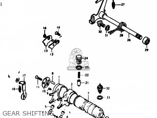 GEAR SHIFTING - TS125 1977 (B) USA (E03)