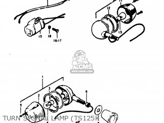 TURN SIGNAL LAMP (TS125K - TS125 1977 (B) USA (E03)