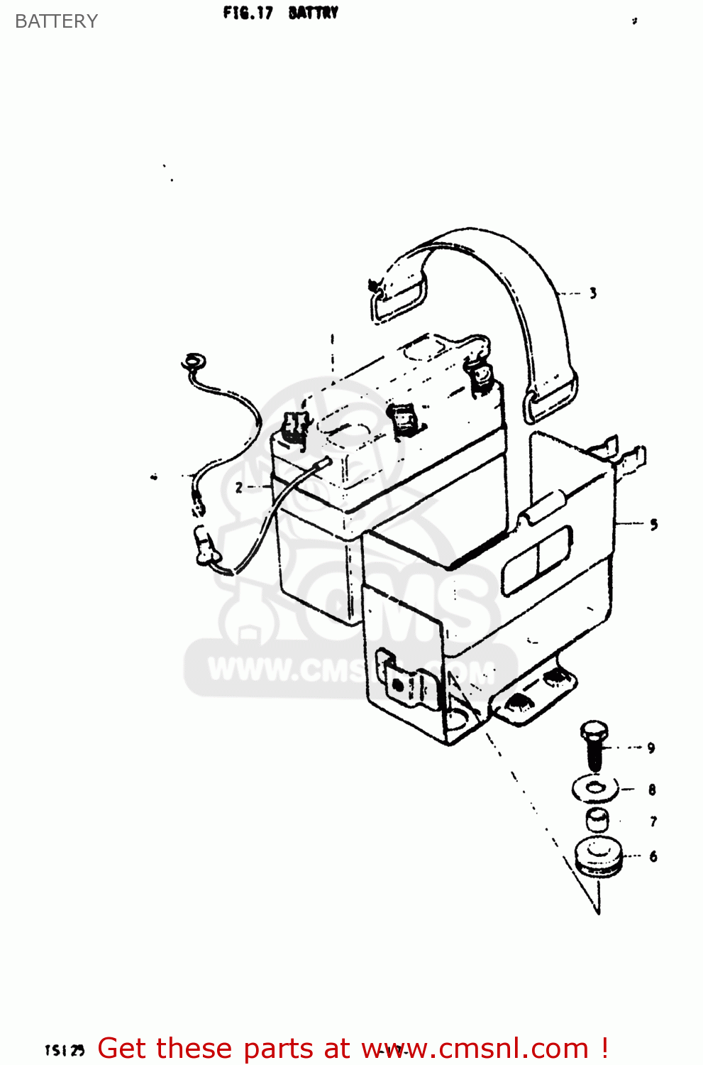 BATTERY TS125 1978 (C) USA (E03)