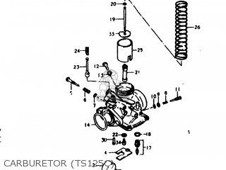 CARBURETOR (TS125C) - TS125 1978 (C) USA (E03)