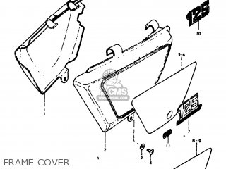 FRAME COVER - TS125 1978 (C) USA (E03)
