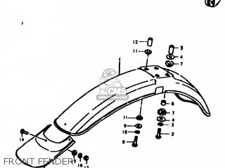 FRONT FENDER - TS125 1978 (C) USA (E03)