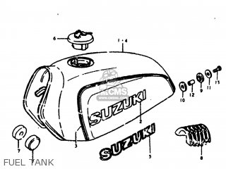 FUEL TANK - TS125 1978 (C) USA (E03)