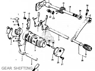 GEAR SHIFTING - TS125 1978 (C) USA (E03)