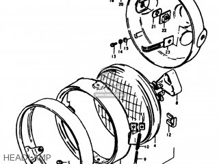 HEADLAMP - TS125 1978 (C) USA (E03)