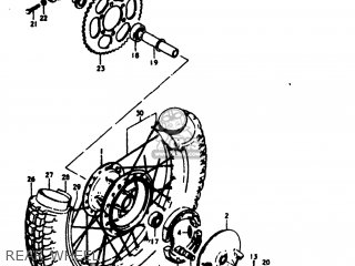 REAR WHEEL - TS125 1978 (C) USA (E03)