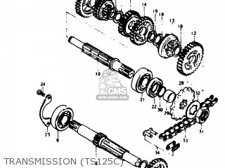 TRANSMISSION (TS125C) - TS125 1978 (C) USA (E03)