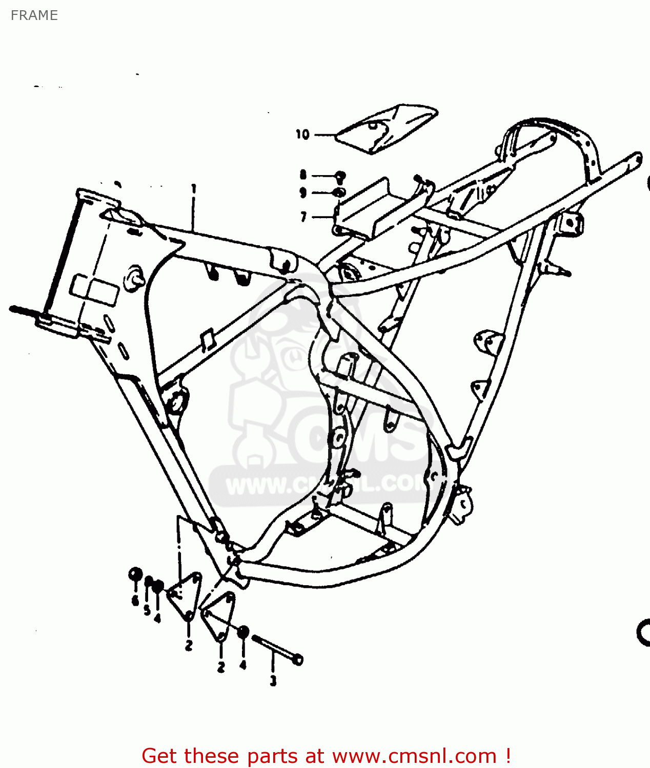 FRAME TS125 1979 (N) (E08 E13 E14 E24 E30 E31)