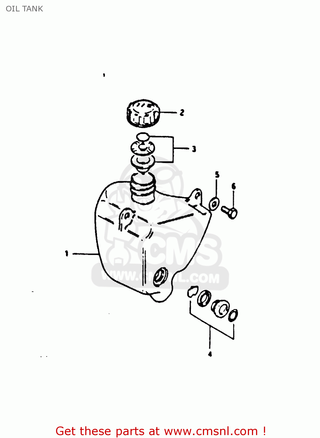 OIL TANK TS125 1979 (N) (E08 E13 E14 E24 E30 E31)
