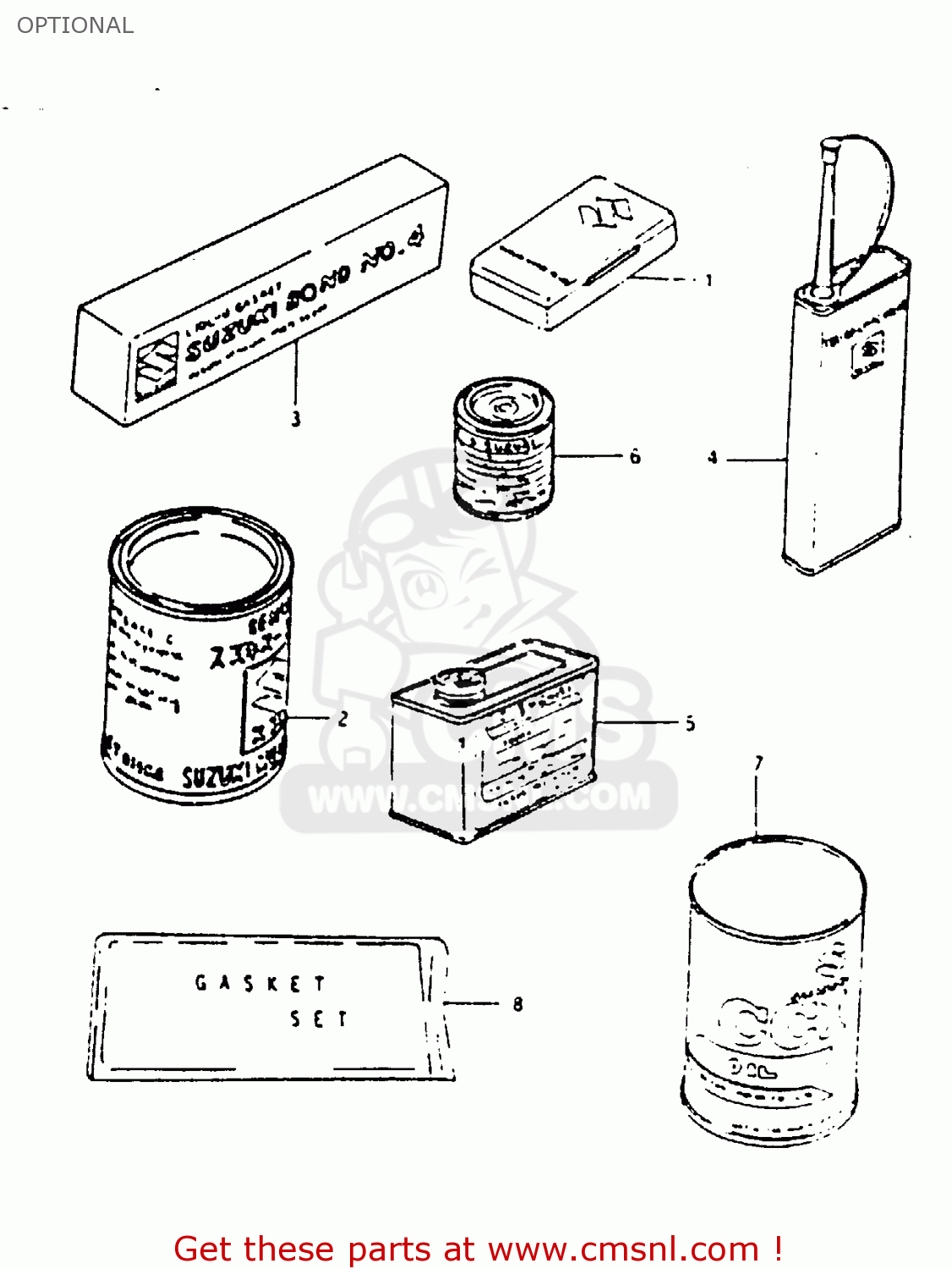 OPTIONAL TS125 1979 (N) (E08 E13 E14 E24 E30 E31)